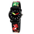 thumbnail image 1 of Montre pour Enfants, Montre à Quartz Étanche Ajustable Motif Dessin Animé pour Jeunes Enfants Apprentissage Lecture Dinosaure, 1 of 8