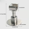 thumbnail image 3 of Jacket Wall Hanger Modern Kitchen Floating Shelves for Wall Hook for Cups Closet Clothes Rack round Clips for Concrete Metal Mesh Tray Cooking Stainless Steel Universal Shower Bracket Punch, 3 of 4