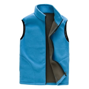 Pisexur Women's Fleece Vest Outerwear Sleeveless Lightweight Zip Jackets Warm Soft Vests with Zipper Pockets S-3XL