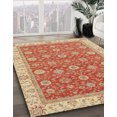thumbnail image 2 of Ahgly Company Tapis d'Intérieur Carrés Abstraits Rouges Orientaux, 4 Pieds Carré, 2 of 6
