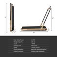 thumbnail image 2 of Gymax 2.25HP Under Desk Electric Pad Treadmill Running Machine w/ APP Golden, 2 of 10