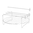 thumbnail image 2 of GROWTH TANK Air Fryer Stand Metal Air Fryer Accessories for Vegetables Cookies Breakfast Round Rack Set, 2 of 9
