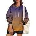 thumbnail image 4 of Besolor Oversized Sweatshirt for Women Fall Plus Size Long Sleeve Gradient Color Hoodies Baggy Clothes for Ladies, 4 of 7