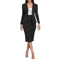 thumbnail image 1 of Ensemble Élégant pour Femmes 2 Pcs avec Jupe, Tenue de Bureau Décontractée, 1 of 6