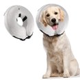 thumbnail image 1 of Large Inflatable Dog Cone Recovery Collar, Adjustable Protective Collar for Large Dogs and Cats, Designed to Prevent Pets from Touching Stitches, Wounds and Rashes, 1 of 4