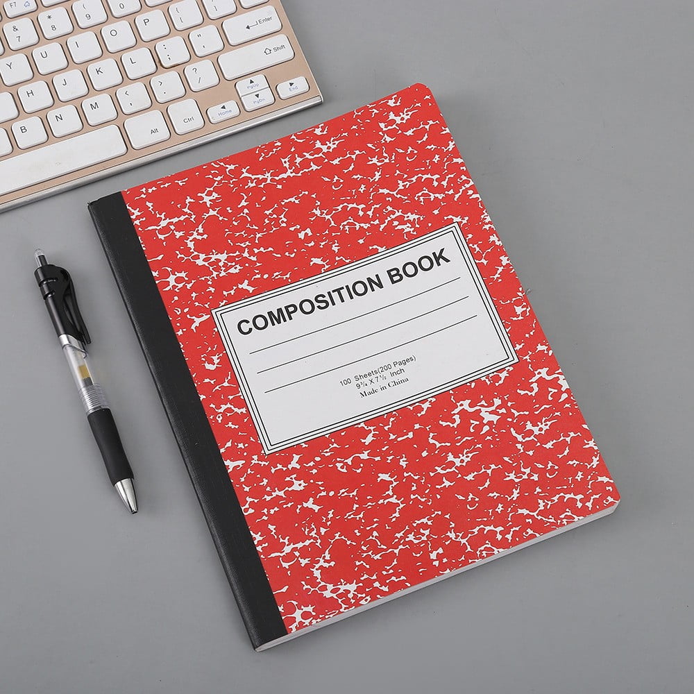 Wide Ruled Notebook Composition Notebooks Wide Ruled Composition Book Wide Notebook PaperSewn Binding Cover Assorted Colors