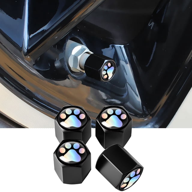 TopLLC Car Accessories, Colorful Modified Tire Cap Wheel Decoration Gas Cap Tire Cap Universal Tire cap