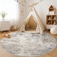 thumbnail image 3 of x Area Rug Living Room Rugs Washable Neutral Modern Abstract Soft Thin Large Rug Indoor Floor No Slip Rug Carpet for Bedroom Under Dining Table Home Office Decor Grey, 3 of 9