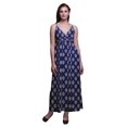 thumbnail image 1 of Bimba Robe Longue Maxi d'Été à Bretelles Spaghetti Ajustables Imprimée au Bloc - Grande, 1 of 6