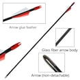 thumbnail image 4 of Runzkzy 29inch Fiberglass 6/12 PCS Archery and Hunting Arrows Combined with Recurve Bows and Arrows, 4 of 12