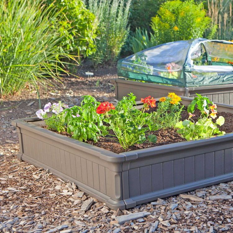 Lit de jardin surélevé (1 lit, sans enceinte)