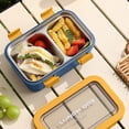 thumbnail image 4 of RRJ Stainless Steel Insulated Lunch Box, Compartmentalized Bento Box For Office Workers Study, Leakproof Thermal Food Container With Rice Divider For Meal Prep Office Study Picnic, 4 of 6