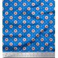 thumbnail image 1 of Soimoi Silk Fabric Artistic Floral Decor Fabric Printed Yard 42 Inch Wide, 1 of 3