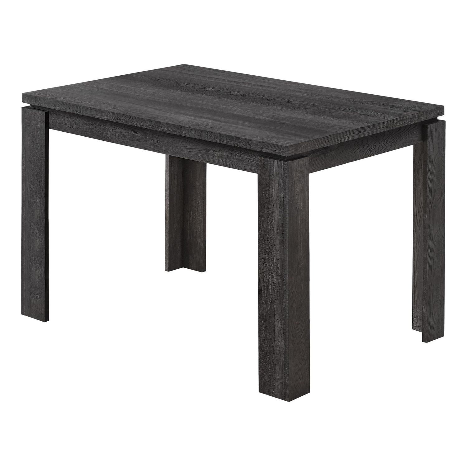 Monarch Specialties Table A Manger, 48" Rectangulaire, Petit, Cuisine, Salle À Manger, Stratifié, Noir, Contemporain, Moderne