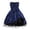 Blue, variant on QHFBli Toddlers Girls Spring Easter Sleeveless A-Line Lace Party Dress Flower Girl Dress with Beaded Bowknot Blue 9-10 Years