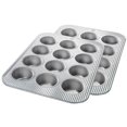 thumbnail image 1 of USA Pan Moule à Muffins, 12 Cavités, Ensemble de 2, A, 1 of 8
