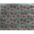 thumbnail image 4 of oneOone Georgette Viscose Fabric Leaves & Floral Block Printed Fabric 1 Yard 42 Inch Wide, 4 of 4