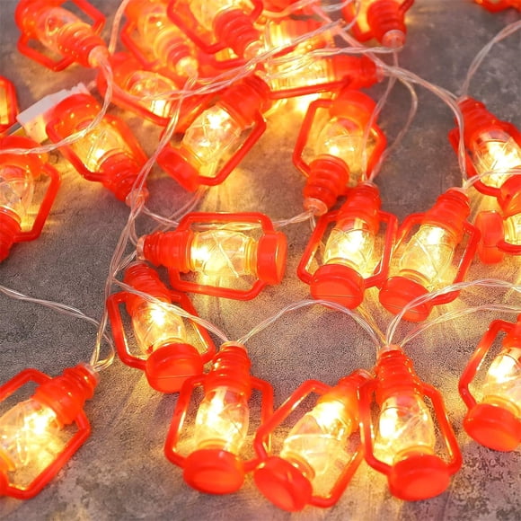 BeesClover Led Lantern String Lights 1000K Super Bright Battery Powered Mini Kerosene Fairy Lights For Garden Path Yard Decoration