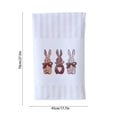 thumbnail image 3 of Qocolhg Easter Decorations for Home, Party Decor Supplies, Egg Bunny Rabbit Themed Decorative, Easter Polyester Platter Towel Kitchen Rag Easter Towel, 3 of 6