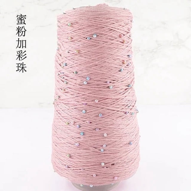 350g Pearl Mercerized Cotton Yarn Hand-knitted Cotton Pearl Lace Line Fine Crochet Thread Bead Thread Diy Hand-braided Thread