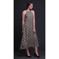 thumbnail image 4 of Bimba Robe Dos Nu Géométrique d'Été pour Femmes, Col Halter, Plage, TG, 4 of 6