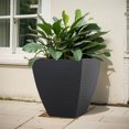 thumbnail image 5 of 15" rainure carrée Planteur, gris, 5 of 5