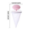 thumbnail image 3 of Dvkptbk 3 Pieces Laundry Pet Hair Catcher, Lint Catcher for Washing Machine, Floating Hair Filtering Mesh Removal Reusable Household Hair Filter Washer Lint Trap Net Pouch, 3 of 3