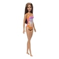 thumbnail image 4 of Barbie – Poupée Plage – Cheveux brun clair, maillot rose et orange, 4 of 5