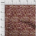 thumbnail image 1 of oneOone Cotton Cambric Fabric Stripe & Square Geometric Decor Fabric Printed BTY 56 Inch Wide, 1 of 4
