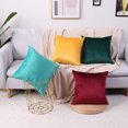 thumbnail image 3 of Coofit Velvet Pillow Cover Simple Fashion Cozy Throw Pillow Case Square Cushion Case, 3 of 10