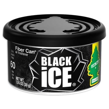 LITTLE TREES air freshener Fiber Can Black Ice 1.05 OZ