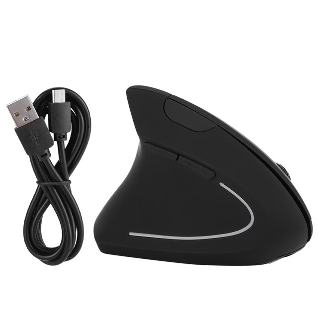 TOPINCN Mouse Wireless Charging Mouse Ergonomic Vertical Mouse Left Hand Optical Wireless for Laptop, Office Wireless Mouse, Ergonomic Vertical Mouse