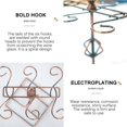 thumbnail image 4 of Countertop Wine Glass Holder Creative Simple Kitchen Bar Storage Rack Wrought Iron Desktop Goblet Shelf Metal Glasses Display Stand Multi-function Ornament, 4 of 9