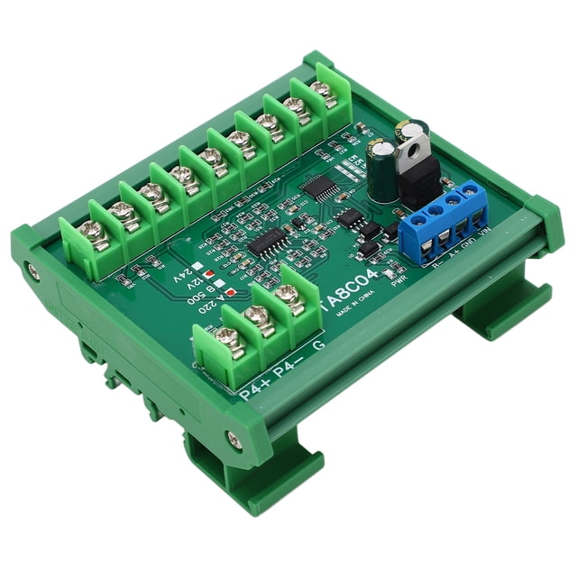 PT100 RTD RS485 Temperature Sensor Module Guide Rail Resistance Collection Board Temperature Controller Module