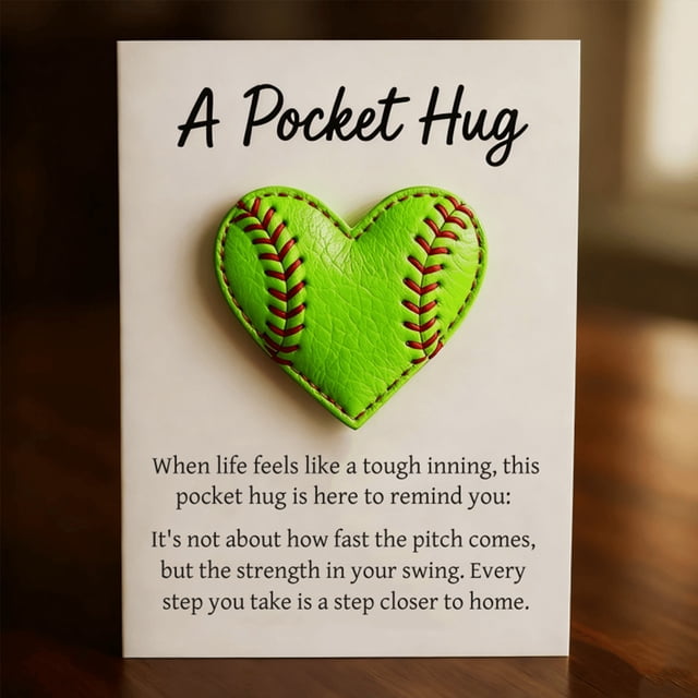 Pocket Card Sport Themed Pocket Collection with Inspirational Cards for Baseball Lovers Encouragement Gift 1Pcs【B】 Rkxzt