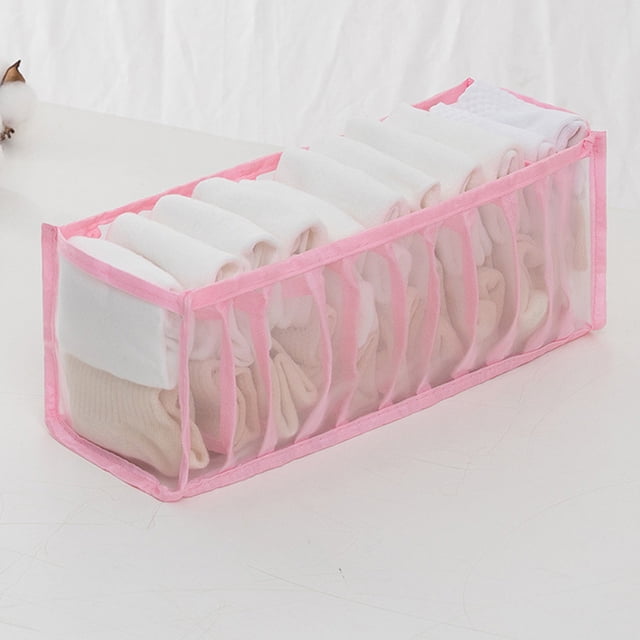 Vaidha Household Foldable Mesh Underwear Storage Box Socks Bra And Panties