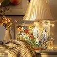 thumbnail image 4 of Nilvkv Acrylic Printed Desktop Display Floral Decoration Wooden Base Transparent Desktop Ornament, 4 of 6