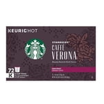 Starbucks Caffe Verona Coffee, Dark, Keurig K-Cup Pods, 72 ct