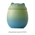 thumbnail image 4 of tredstone Ceramic Canisters For Neat And Tidy Kitchen Cute Cat Form Ceramic Tea Jars black 500ml 1Set, 4 of 6