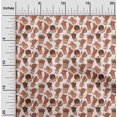 thumbnail image 2 of oneOone Tissu Velours Rouille Marron Cactus Projets de Couture Tissu Imprimé au Mètre 58 Pouces de Large, 2 of 5