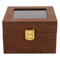 thumbnail image 1 of Fugacal Display Case, Rust Resistance 2 Slot Wooden Anti‑corrosion Watch Case, Jewelry For Watch, 1 of 8