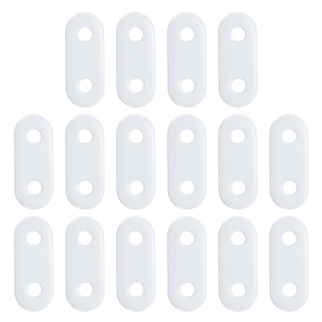 Unique Bargains Poids de Rideau (17g), Poids de Fer pour Salle de Bain Rideaux Maison Nappe Drapeaux, Blanc, Lot de 16