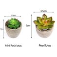 thumbnail image 4 of 6 Pieces Artificial Succulent Plants In Natural Potted Plants Small Artificial Plants Home Decor For Your Home, Office, 4 of 6
