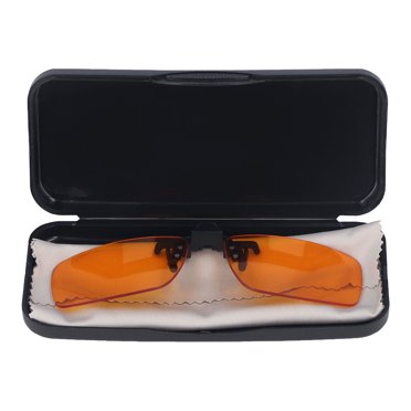 Glasses Clip Lens, Efficient Blocking Blue Lights Clip Glasses 180 Degree Flip 400-500nm For Office Square,Round