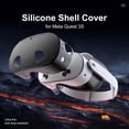 thumbnail image 2 of 7-in-1 Silicone Cover Set Compatible with Meta Quest 3s Accessories, VR Protector Face Cover Controller Grips Front Shell Headset Cover Lens Cover Joystick Caps, 2 of 6