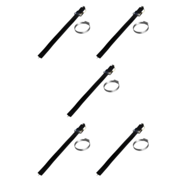 Ruiboury Professional Metal Electrostatic Belt For Wide Compatibility Black Safe black 5Set