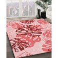 thumbnail image 3 of Ahgly Tapis Rectangulaire Lavable en Machine Intérieur Transitionnel Rose Profond, 2 Pieds x 4 Pieds, 3 of 7