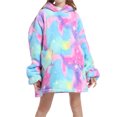 thumbnail image 1 of Faithtur Universal Warm Hooded Sweater Fashion Printing Mink Wool Home Clothes, 1 of 7