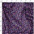 thumbnail image 3 of Soimoi Purple Poly Georgette Fabric Insect Print Fabric by The Yards 42 Inch Wide, 3 of 6