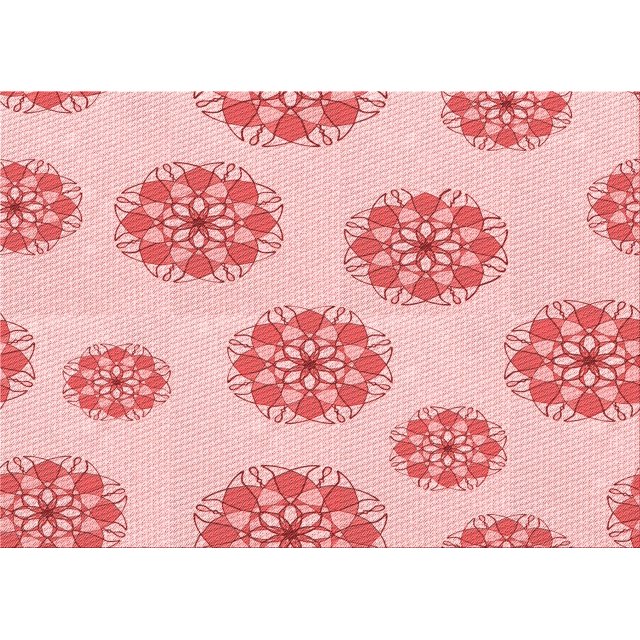 Ahgly Tapis Rectangulaire Lavable en Machine Intérieur Transitionnel Rouge Clair Rose, 2 Pieds x 5 Pieds
